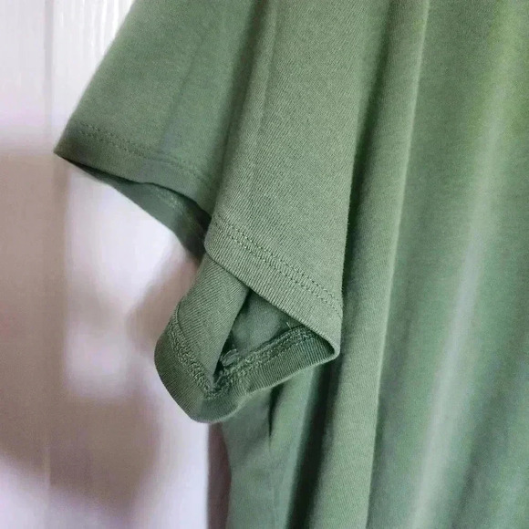 Joe Fresh Plus Size  Olive Green Vneck Tee Size 3x - Picture 5 of 7